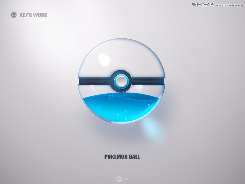 Photoshop繪制玻璃質(zhì)感的水晶球圖標