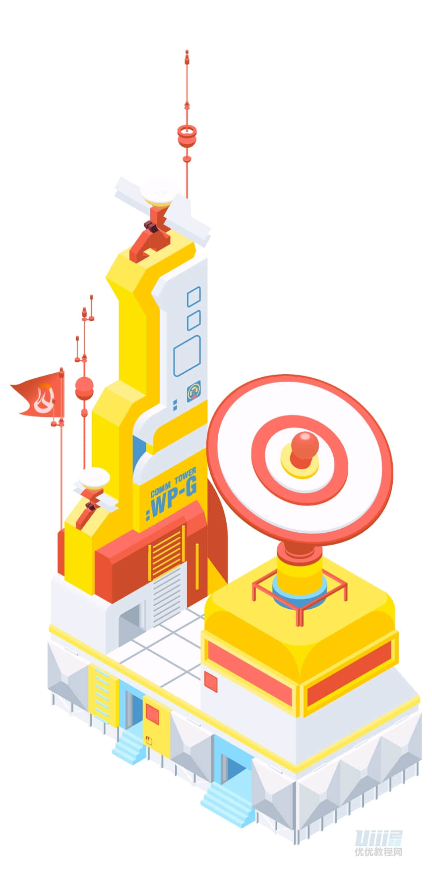 Illustrator繪制2.5D風格的游戲場景效果