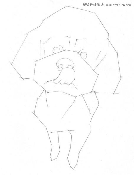 彩色鉛筆畫之泰迪熊犬的畫法