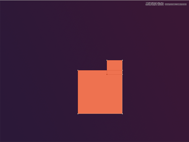 Photoshop設計扁平化風格的夜景房屋插畫