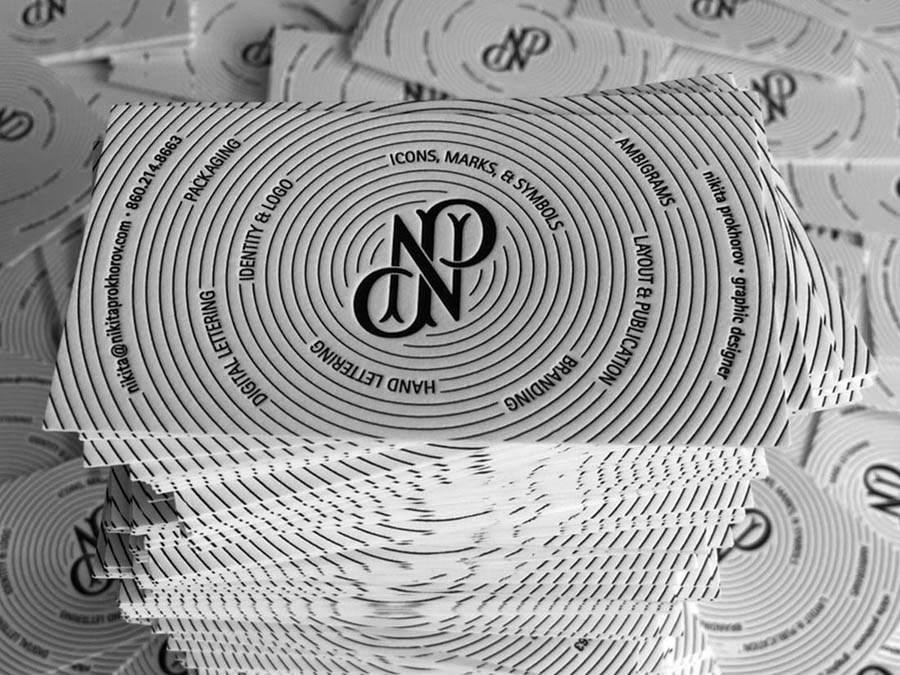 10款時尚大氣的活版風格名片欣賞