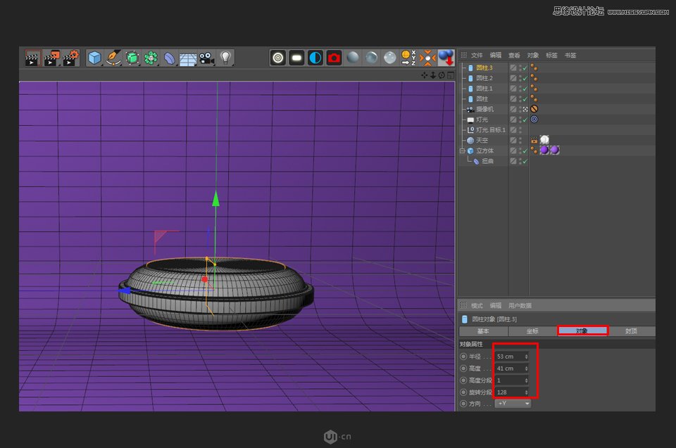 C4D������ͨ�L�����w����ģ�̳�