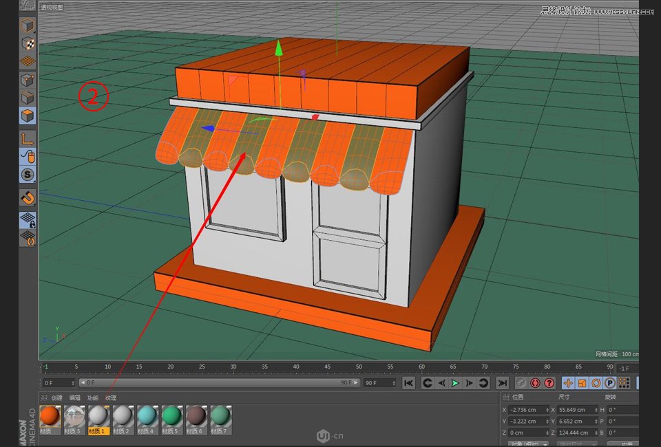 C4D������ͨ�L��ı����꽨ģ�̳�
