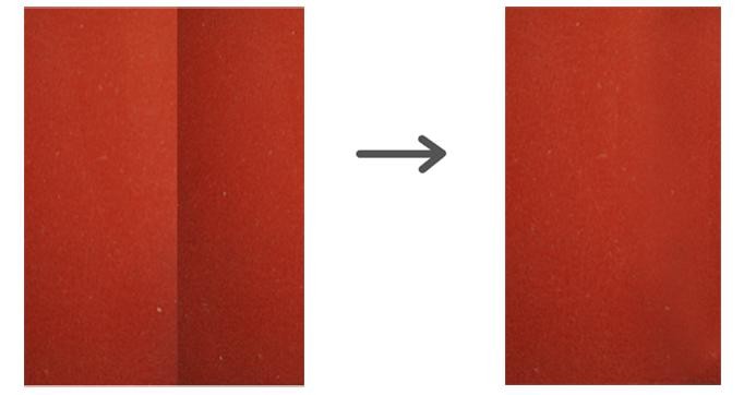 Photoshop給紅墻古風美女添加紙張紋理效果