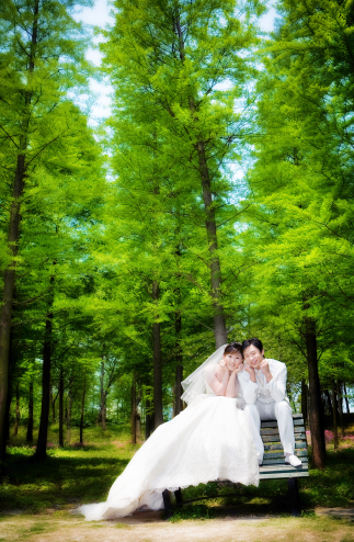 Photoshop調出婚紗外景春夏秋冬四季效果