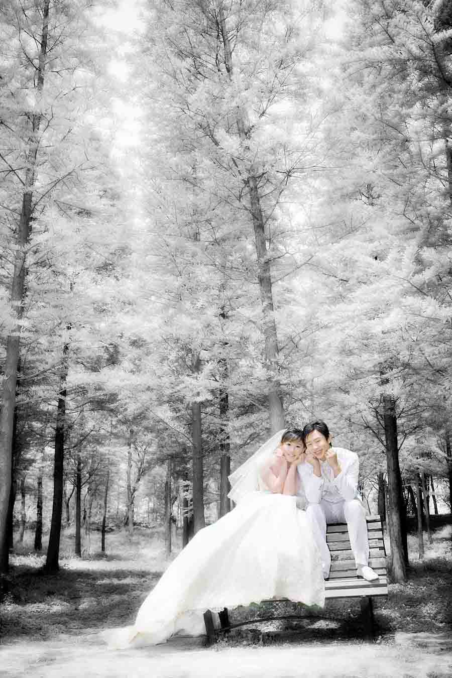 Photoshop調(diào)出婚紗外景春夏秋冬四季效果