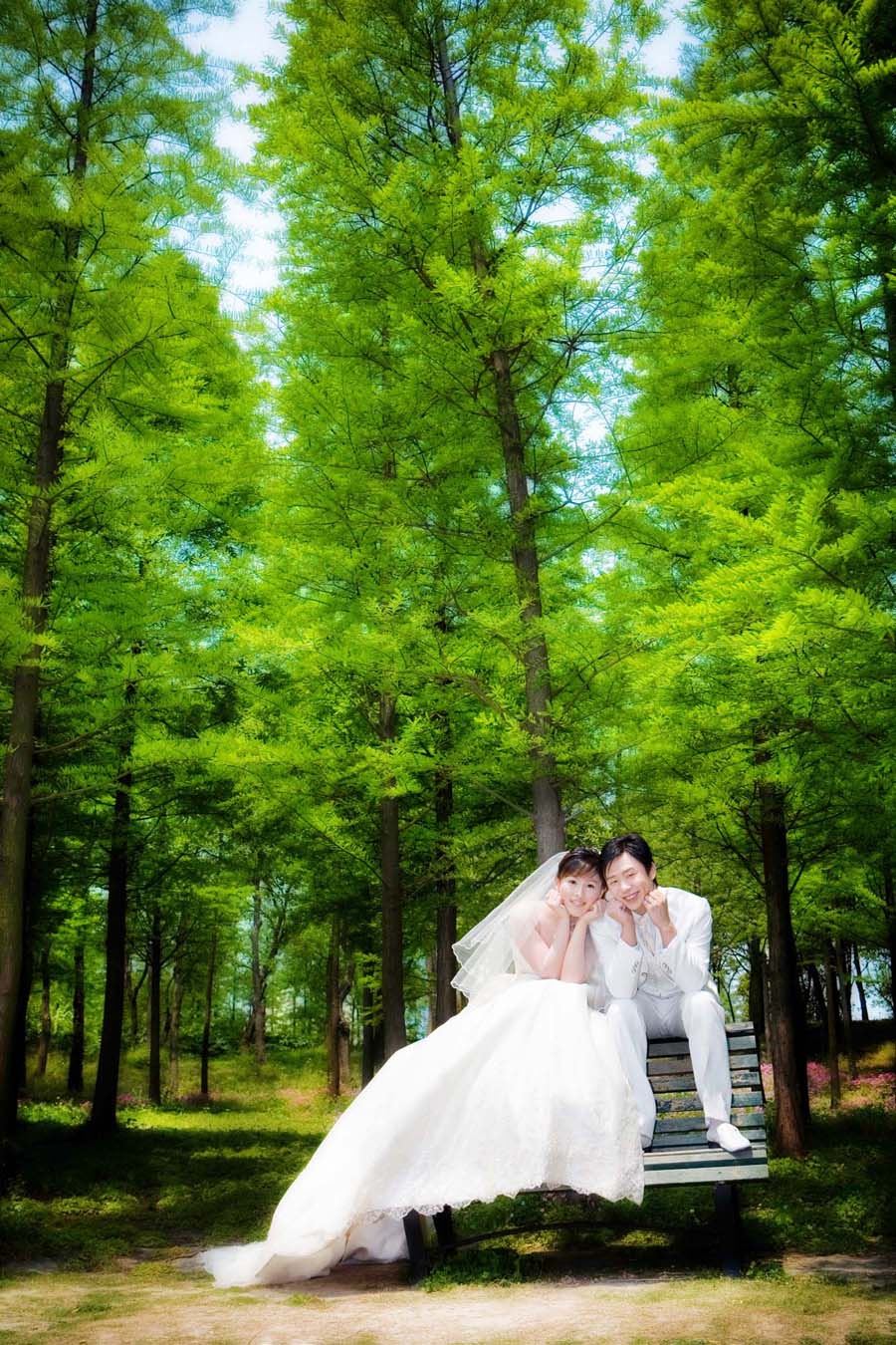 Photoshop調(diào)出婚紗外景春夏秋冬四季效果