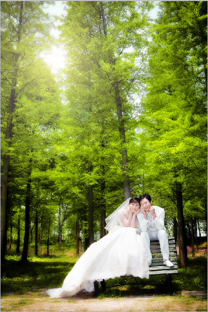 Photoshop調出婚紗外景春夏秋冬四季效果