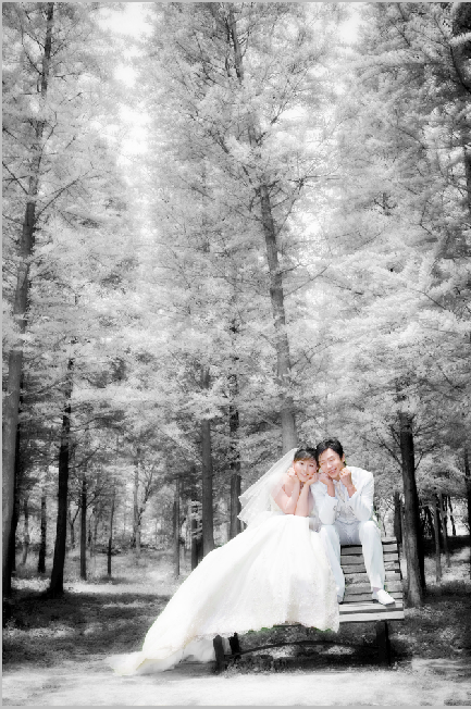 Photoshop調(diào)出婚紗外景春夏秋冬四季效果