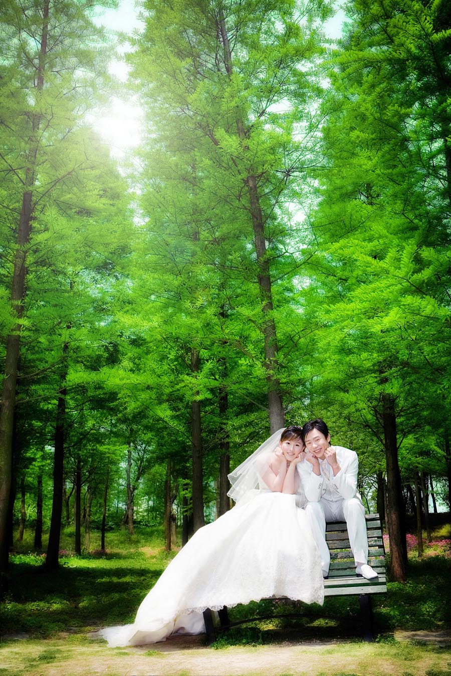 Photoshop調(diào)出婚紗外景春夏秋冬四季效果