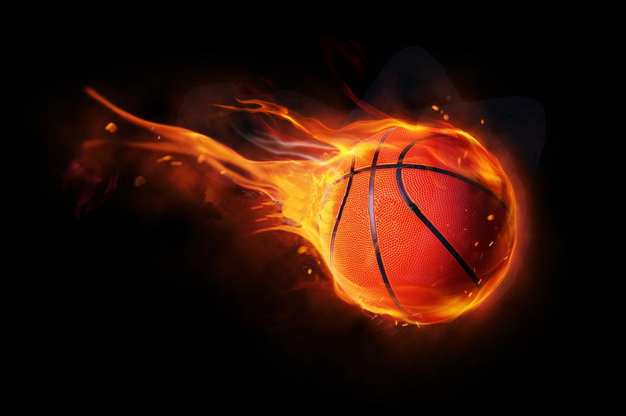 Photoshop設(shè)計(jì)火焰燃燒的籃球效果圖