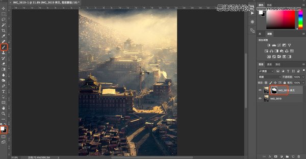 Photoshop�{���峿���f��ƬůɫЧ��