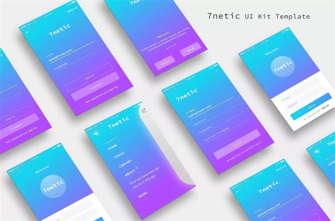 800多套各種色系的PS漸變免費下載