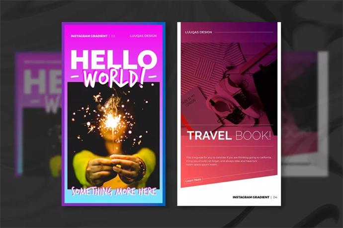 800多套各種色系的PS漸變免費下載