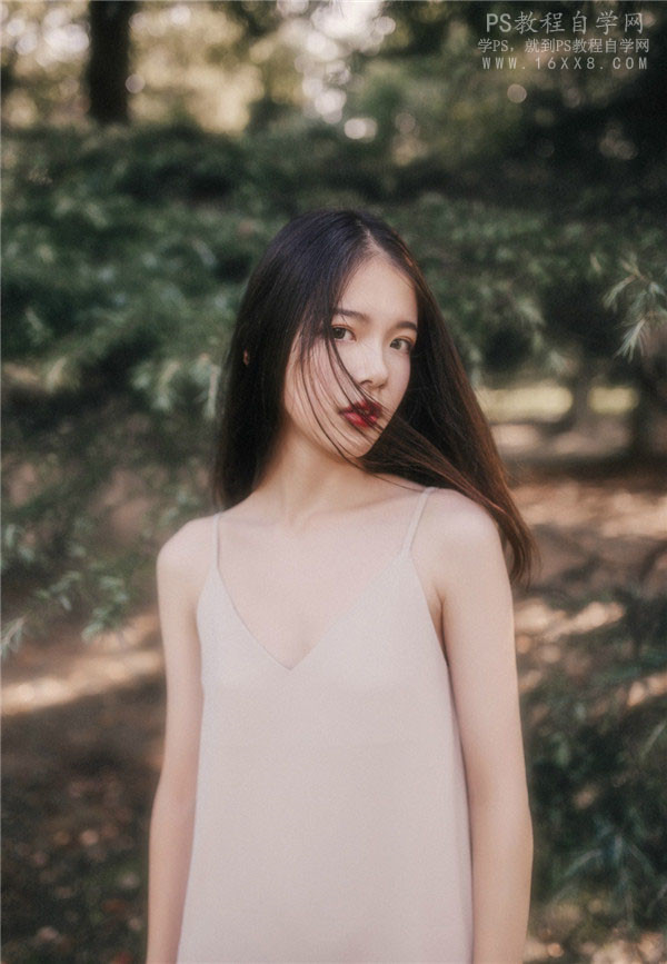 Photoshop調出森林美女照片朦朧藝術效果