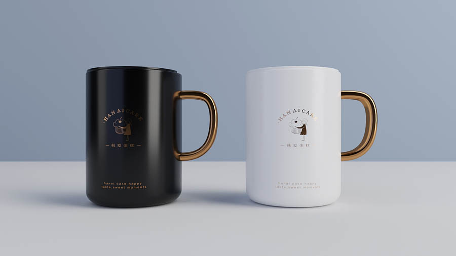 韓愛蛋糕簡約風格品牌設計欣賞