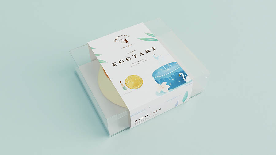 韓愛蛋糕簡約風格品牌設計欣賞