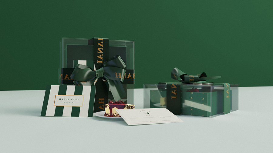 韓愛蛋糕簡約風格品牌設計欣賞