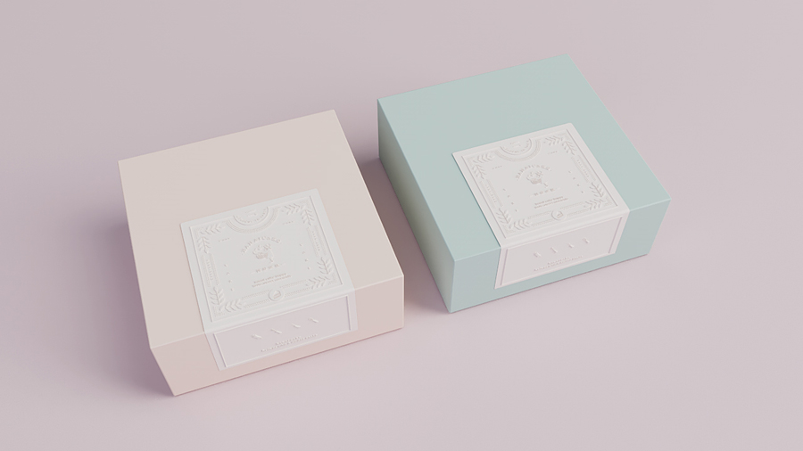 韓愛蛋糕簡約風格品牌設計欣賞