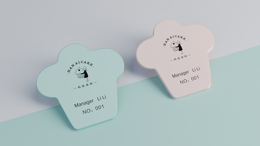 韓愛蛋糕簡約風格品牌設計欣賞