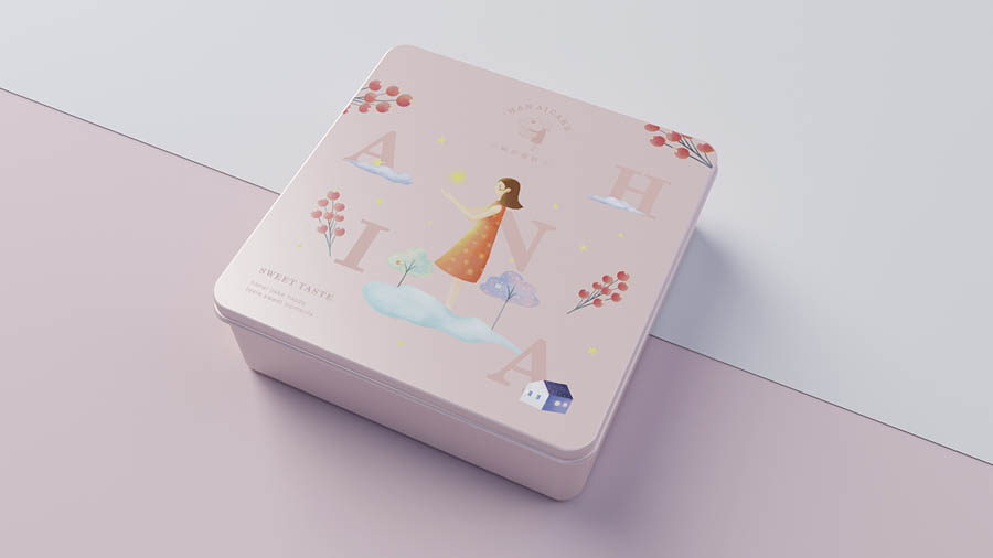 韓愛蛋糕簡約風格品牌設計欣賞