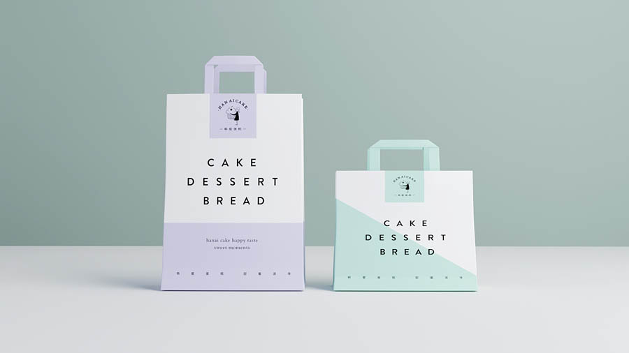 韓愛蛋糕簡約風格品牌設計欣賞