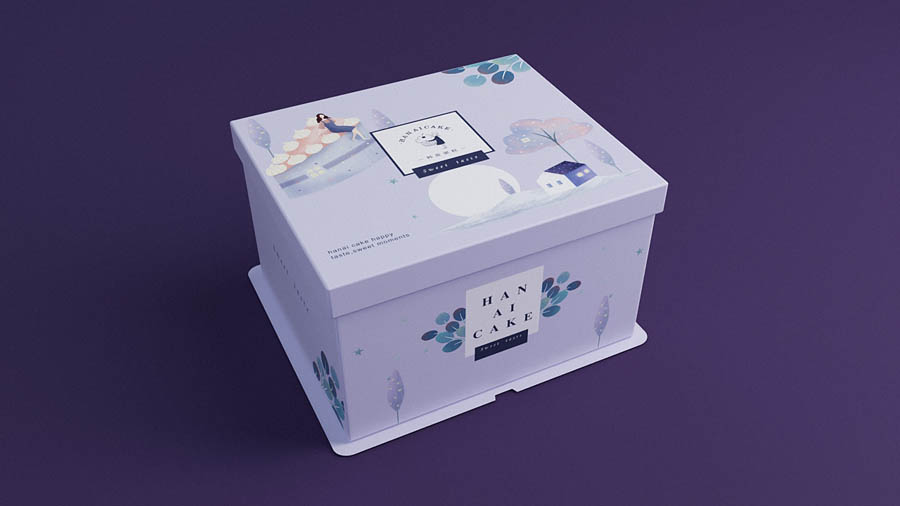 韓愛蛋糕簡約風格品牌設計欣賞