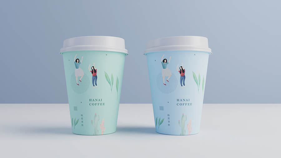 韓愛蛋糕簡約風格品牌設計欣賞