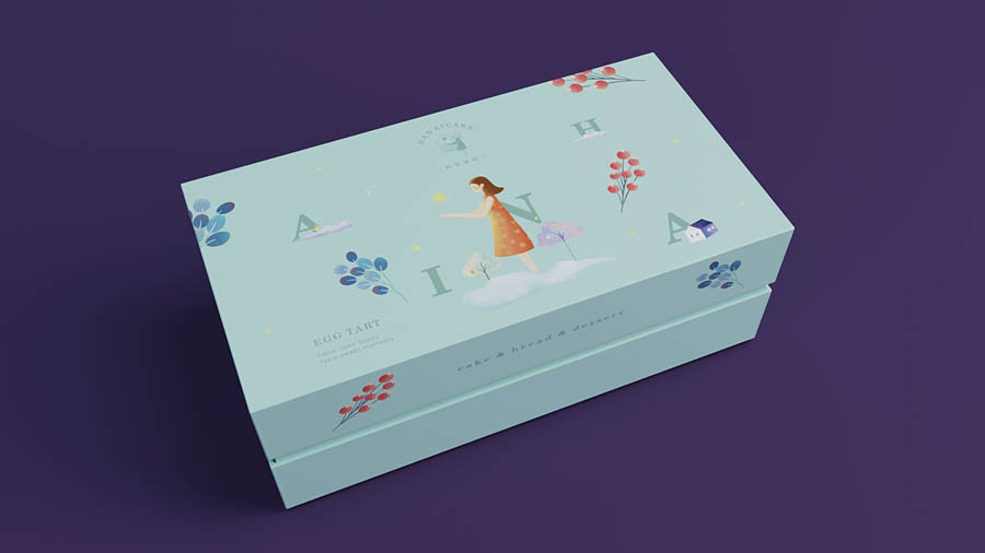 韓愛蛋糕簡約風格品牌設計欣賞