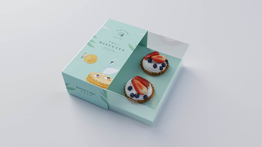 韓愛蛋糕簡約風格品牌設計欣賞