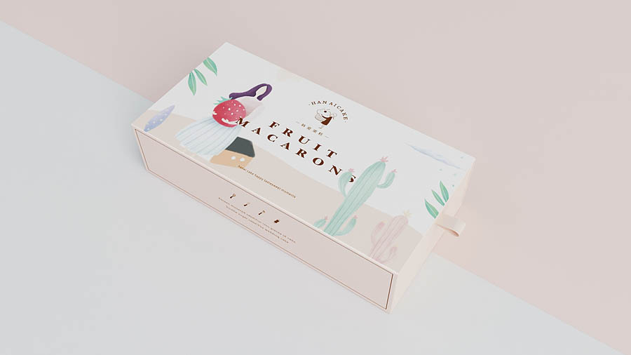 韓愛蛋糕簡約風格品牌設計欣賞