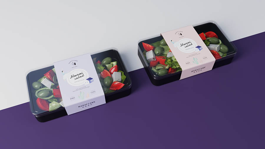 韓愛蛋糕簡約風格品牌設計欣賞