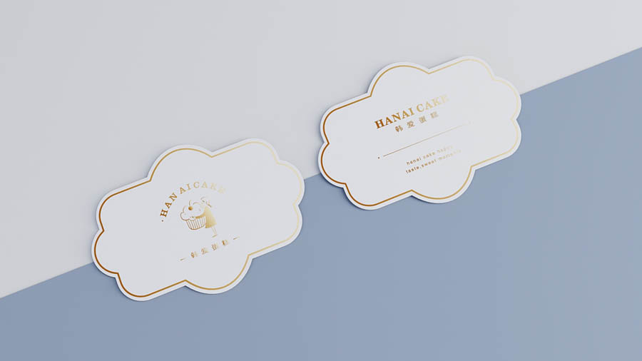 韓愛蛋糕簡約風格品牌設計欣賞