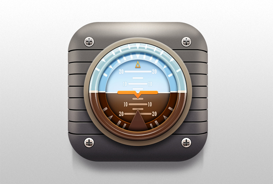 Photoshop繪制立體逼真的擬物儀表盤圖標(biāo)