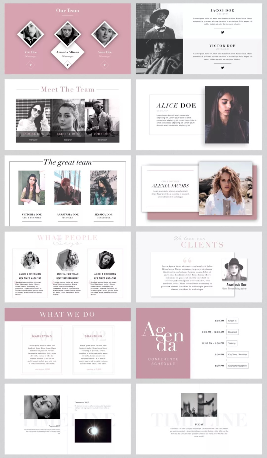 60套國外優質PPT素材免費打包下載