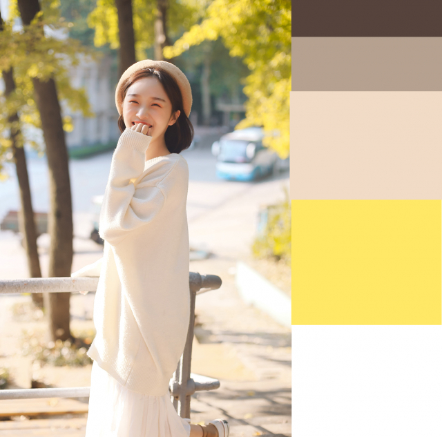 攝影師如何排除秋季暖黃色人像效果