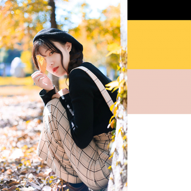 攝影師如何排除秋季暖黃色人像效果