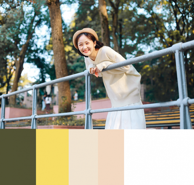 攝影師如何排除秋季暖黃色人像效果