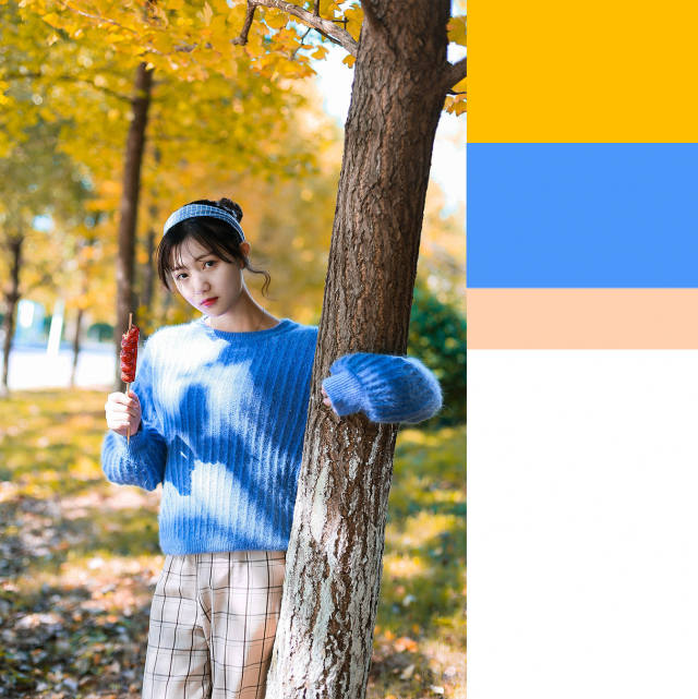 攝影師如何排除秋季暖黃色人像效果