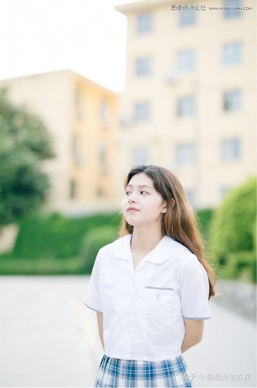 Photoshop調(diào)出外景人像暖色淡雅效果