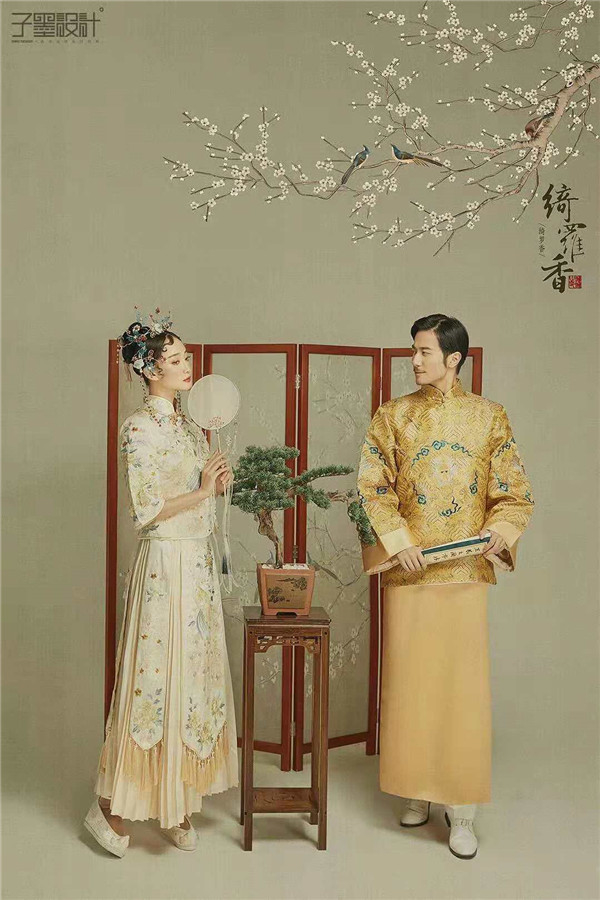 中國風古典風格的婚紗人像后期作品