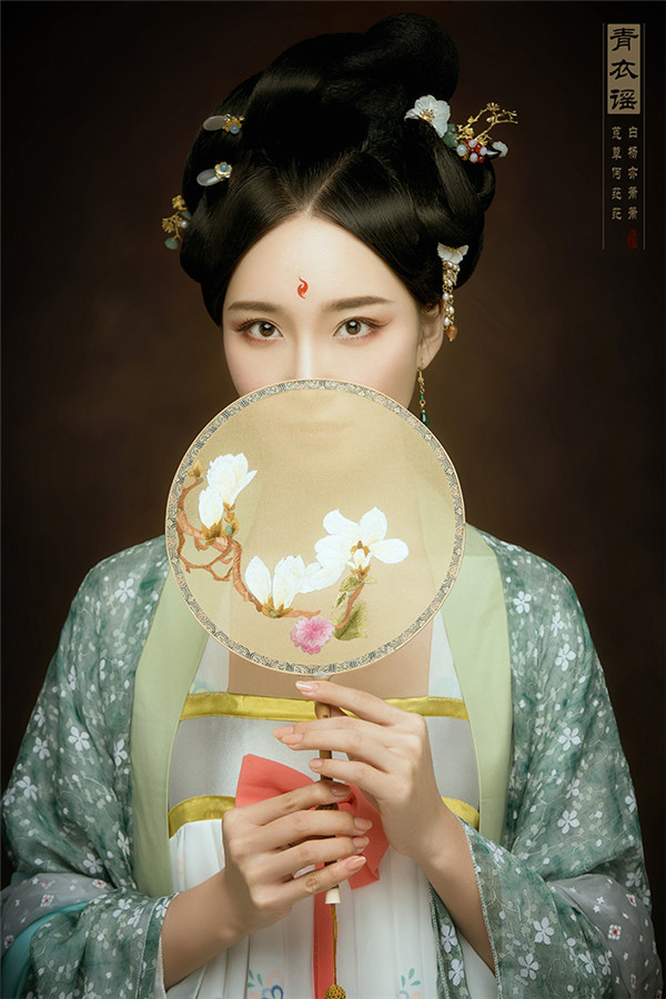 工筆畫特效的古風人像精修作品欣賞