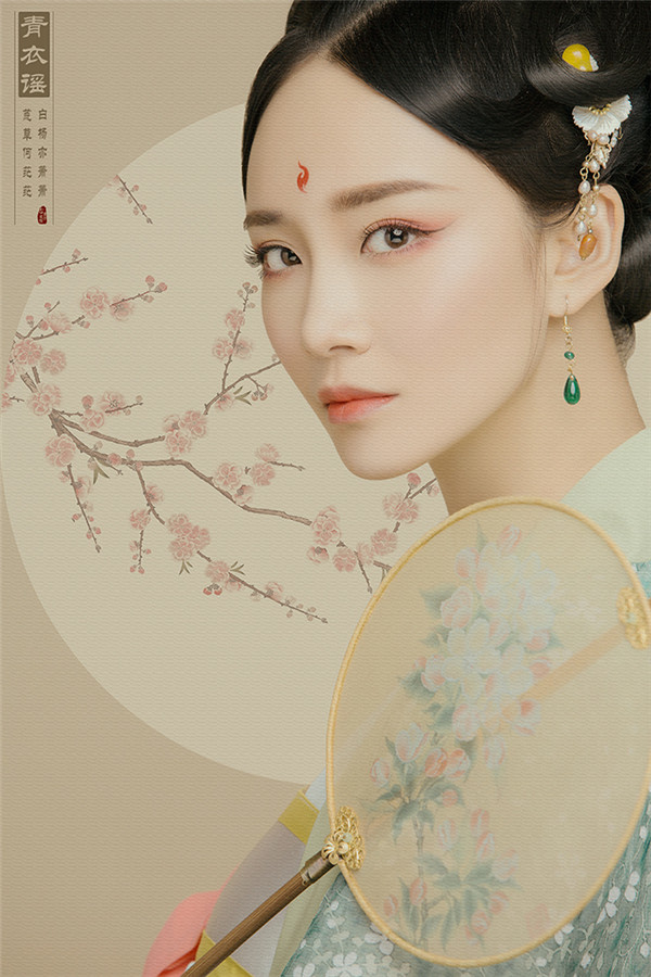 工筆畫特效的古風人像精修作品欣賞