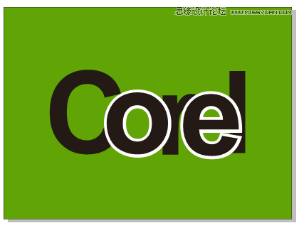 字體教程:CDR制作時尚的鏤空藝術字