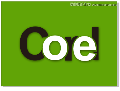 字體教程:CDR制作時尚的鏤空藝術字