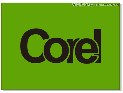 字體教程:CDR制作時尚的鏤空藝術字