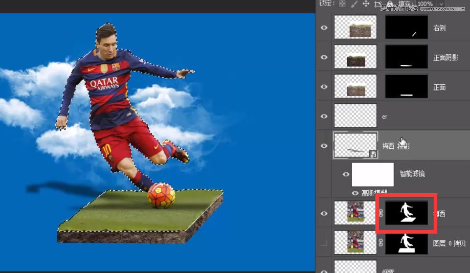 足球海報(bào):PS設(shè)計(jì)創(chuàng)意的足球主題海報(bào)