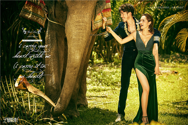 夏日風情:外景婚紗樣片修圖作品