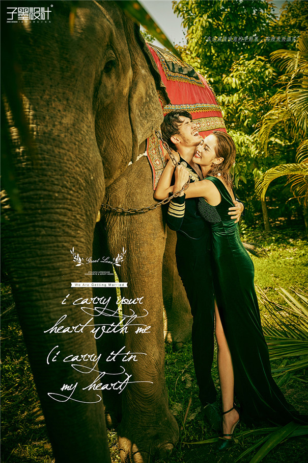 夏日風情:外景婚紗樣片修圖作品