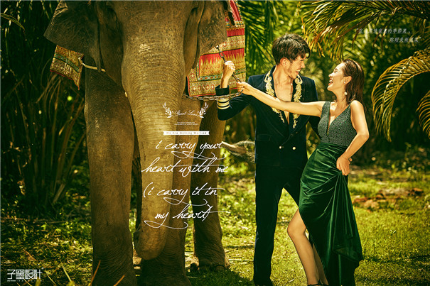 夏日風情:外景婚紗樣片修圖作品